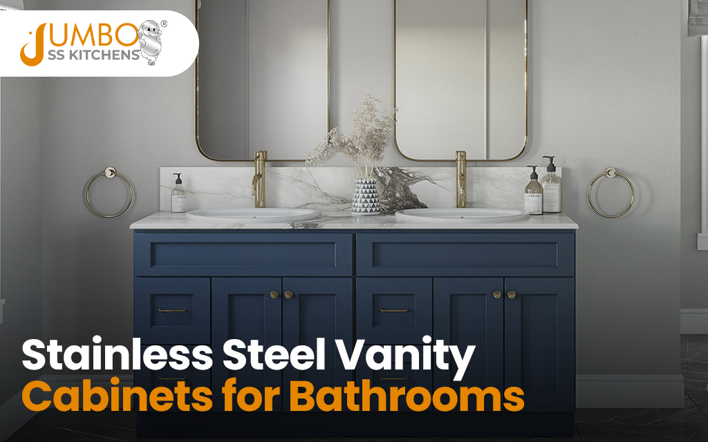Stainless Steel Vanity Cabinets for Bathrooms