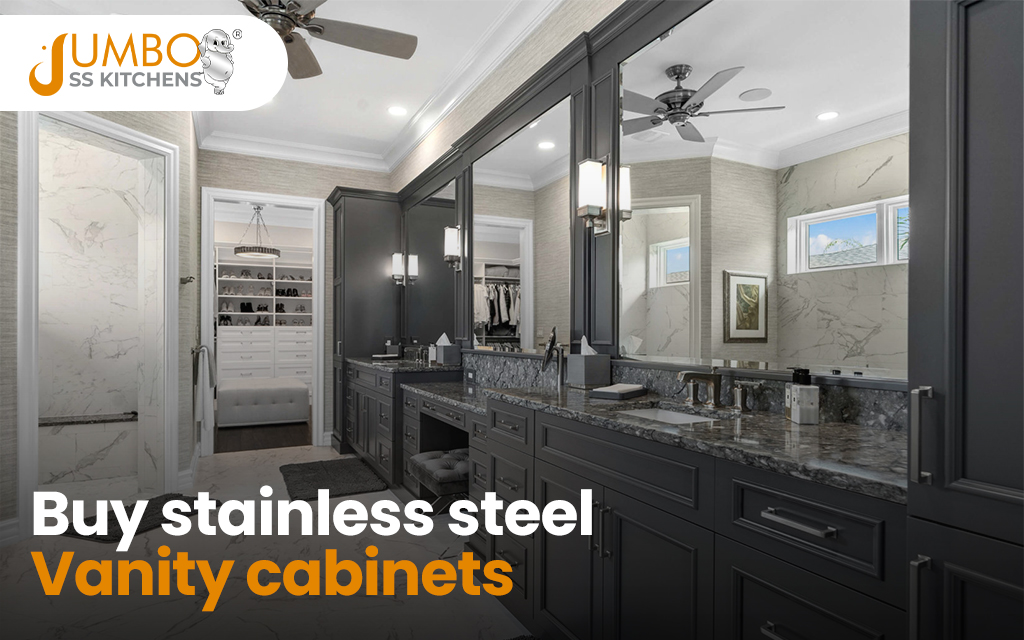 Buy stainless steel vanity cabinet