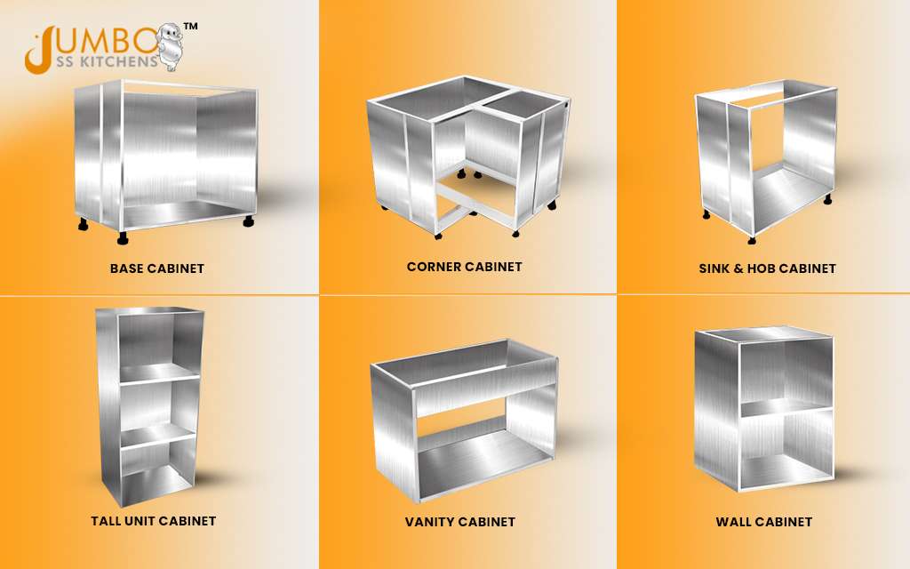 Types of Stainless Steel Cabinets